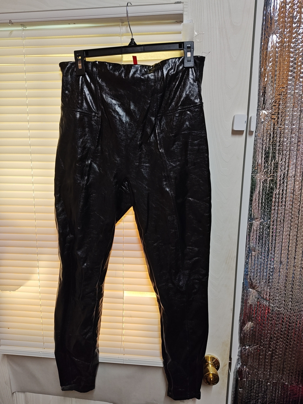 SPANX Black Faux Leather Leggings